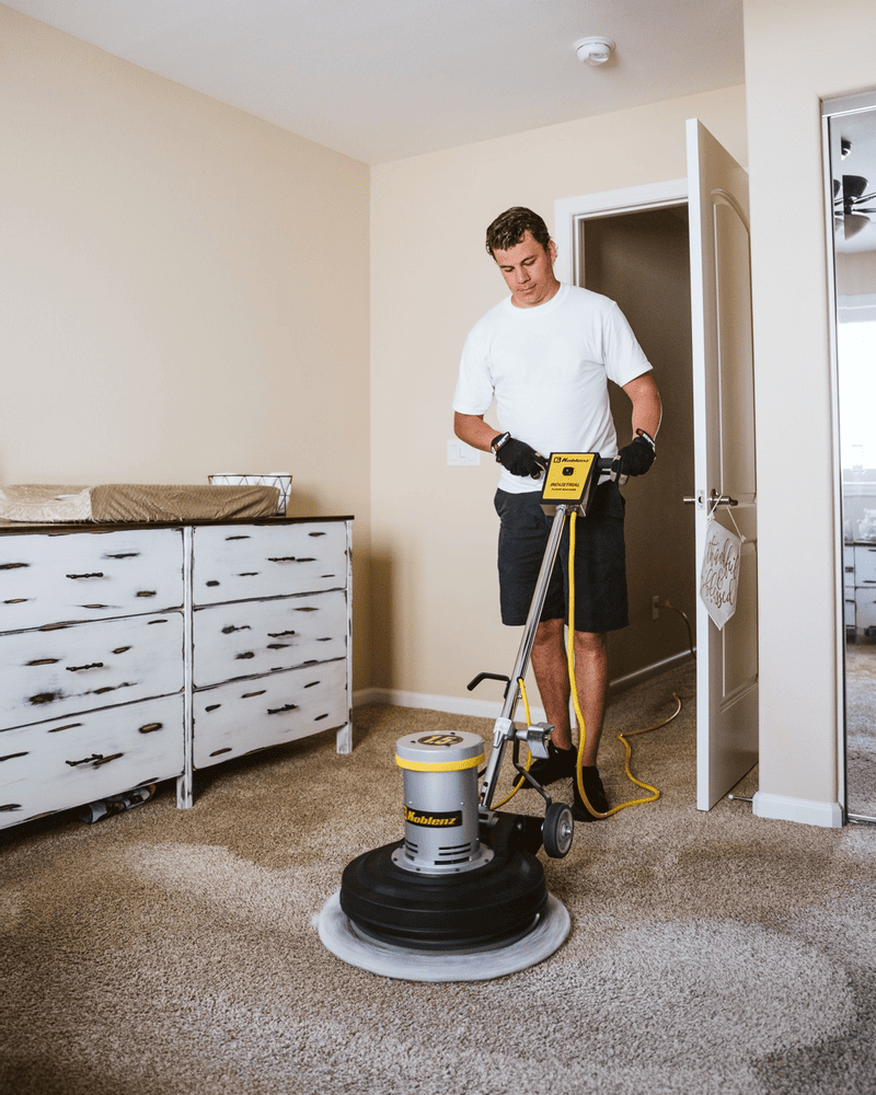 Jim performing a carpet cleaning in Temecula, CA